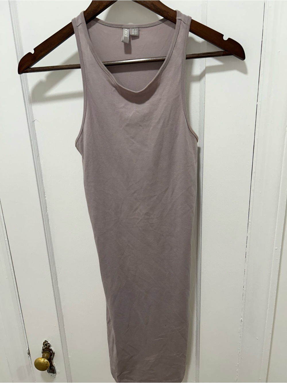 ASOS Sleeveless Midi Tank Dress in Mauve